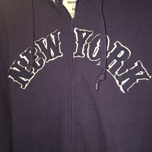 Reebok Yankees hooded sweatshirt lightweight - Picture 4 of 5